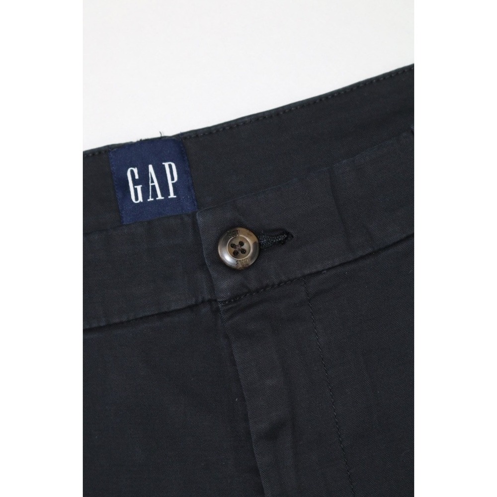 GAP Men's Black Chino Shorts Flat Front Stretch Twill Golf Casual Classic Sz 34 - Picture 3 of 13